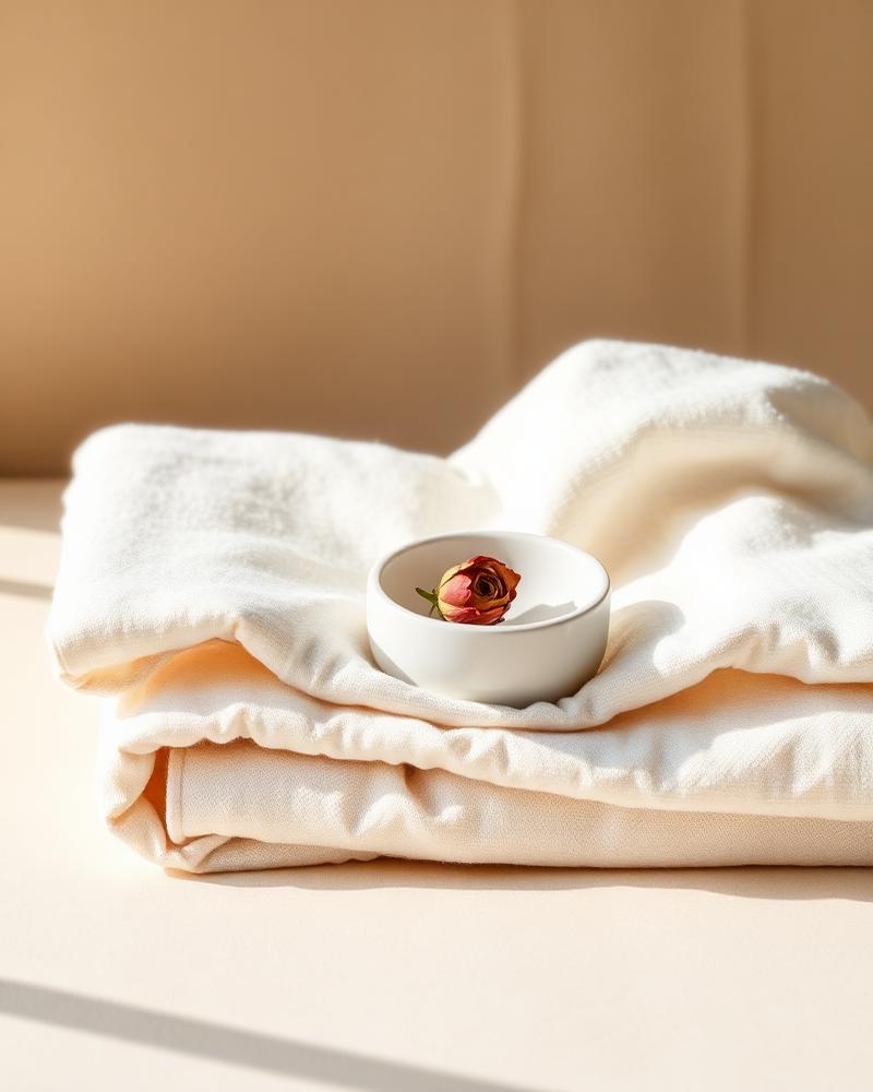 Clinic detail — folded linens